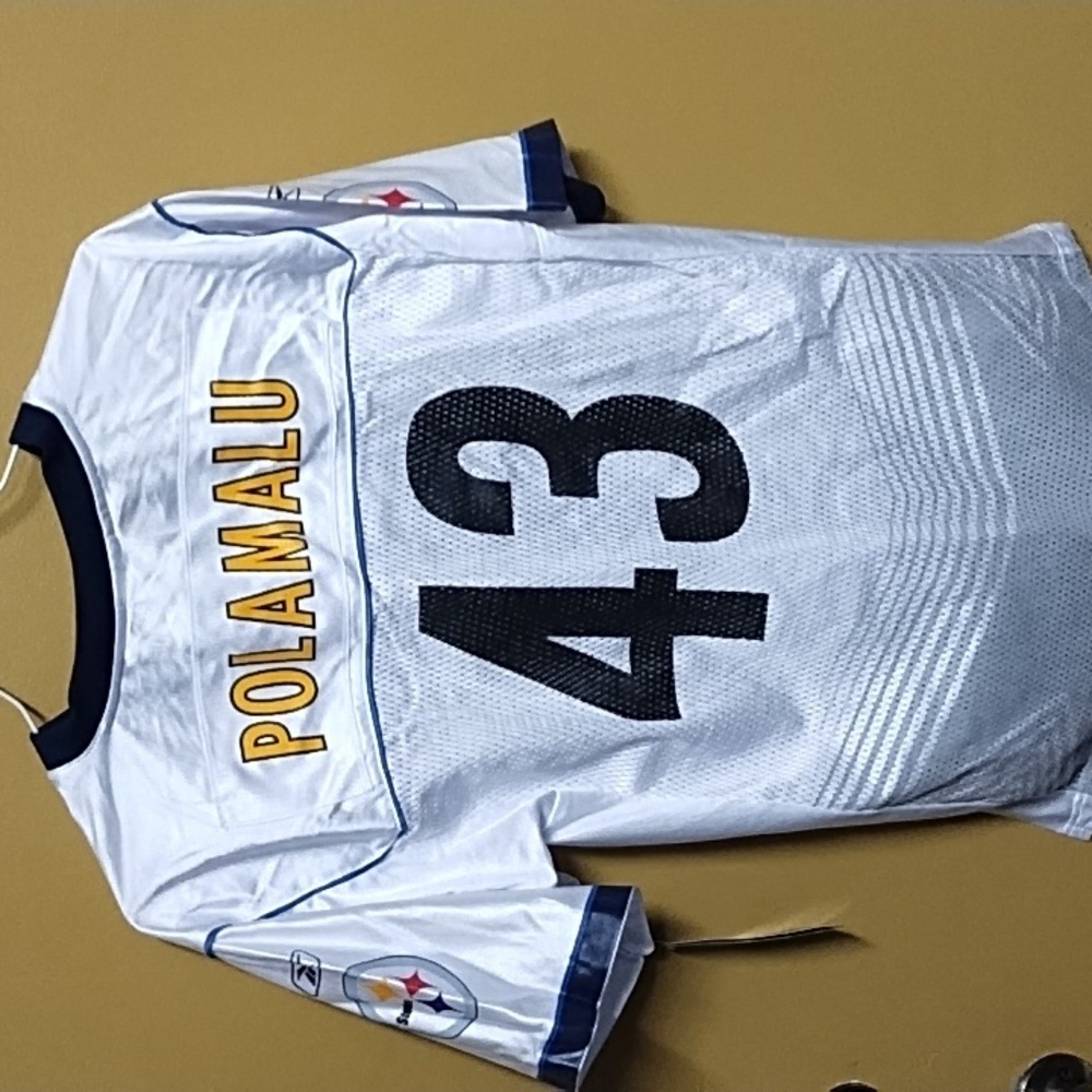 NFL performance apparel Steelers football jersey Polamalu *junior/kids size* - Picture 3 of 3